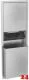 KWC PROFESSIONAL Rodan Papierhandtuchspender und Abfallbehlter Kombination RODX602E fr Unterputzmontage