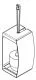 KWC PROFESSIONAL Stratos WC-Brstenhalter STR687 fr die Aufputzmontage inklusive Brste