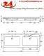 KWC PROFESSIONAL Quadro Doppelwaschtisch ANMW421 Waschtisch MIRANIT 2 Becken fr Wandmontage rechteckige Mulde mit Armaturenbohrung  35mm