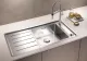 BLANCO Kchensple Andano XL 6 S-IF Edelstahlsple / Einbausple Flachrand mit Ablaufsystem InFino und Drehknopfventil