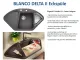 BLANCO Ecksple Delta II Silgranit PuraDurII Granitsple / Einbausple Ablaufsystem InFino mit Drehknopfventil
