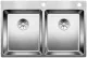BLANCO Kchensple Andano 340/340-IF/A Edelstahlsple / Doppelsple Flachrand mit Ablaufsystem InFino und PushControl