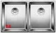 BLANCO Kchensple Andano 340/340-IF Edelstahlsple / Doppelbecken Flachrand mit Ablaufsystem InFino und Handbettigung