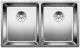 BLANCO Kchensple Andano 340/340-IF Edelstahlsple / Doppelbecken Flachrand mit Ablaufsystem InFino und Handbettigung