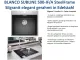BLANCO Subline 500-IF/A SteelFrame Materialmix Silgranit mit Edelstahl Einbausple mit Ablaufsystem InFino Handbettigung