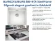 BLANCO Subline 500-IF/A SteelFrame Materialmix Silgranit mit Edelstahl Einbausple mit Ablaufsystem InFino Handbettigung