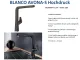 BLANCO Kchenarmatur Avona-S Silgranit-Look Einhebelmischer mit Zugauslauf 190 schwenkbarer Auslauf