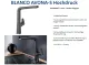 BLANCO Kchenarmatur Avona-S Silgranit-Look Einhebelmischer mit Zugauslauf 190 schwenkbarer Auslauf