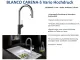 BLANCO Carena-S Vario Silgranit-Look Einhebelmischer mit Zugauslauf verdeckter Auslauf umstellbar