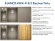 BLANCO Axia III 6 S HSB (Holzschneidbrett) Silgranit PuraDurII Granitsple / Einbausple Ablaufsystem InFino mit Drehknopfventil