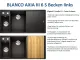 BLANCO Axia III 6 S HSB (Holzschneidbrett) Silgranit PuraDurII Granitsple / Einbausple Ablaufsystem InFino mit Drehknopfventil