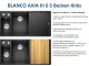 BLANCO Axia III 6 S HSB (Holzschneidbrett) Silgranit PuraDurII Granitsple / Einbausple Ablaufsystem InFino mit Drehknopfventil