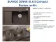 BLANCO Zenar XL 6 S Compact Silgranit PuraDurII Granitsple / Einbausple InFino mit Drehknopfventil