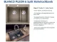 ❎ BLANCO Kchensple Pleon 6 Split Silgranit PuraDurII Granitsple / Einbausple Ablaufsystem InFino mit Drehknopfventil