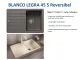 BLANCO Kchensple Legra 45 S Silgranit PuraDurII Granitsple / Einbausple mit Handbettigung