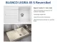 BLANCO Kchensple Legra 45 S Silgranit PuraDurII Granitsple / Einbausple mit Handbettigung