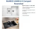 BLANCO Kchensple Legra 6 S Compact Silgranit PuraDurII Granitsple / Einbausple mit Handbettigung