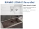 BLANCO Kchensple Legra 6 S Silgranit PuraDurII Granitsple / Einbausple mit Handbettigung