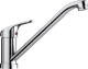 BLANCO K�chenarmatur Daras-F Chrom Einhebelmischer mit Festauslauf 360� schwenkbarer Auslauf Vorfenstermontage