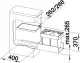 BLANCO Abfalltrennsystem Flexon II 30/2 Abfallsystem mit Systemdeckel zum Einbau in Schubksten ab 30cm Unterschrank