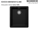 ❎ SCHOCK Kchensple Greenwich N-100S Cristadur Nano-Granitsple / Einbausple mit Drehexcenter