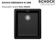 ❎ SCHOCK Kchensple Greenwich N-100S Cristadur Nano-Granitsple / Einbausple mit Drehexcenter