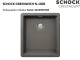 ❎ SCHOCK Kchensple Greenwich N-100S Cristadur Nano-Granitsple / Einbausple mit Drehexcenter