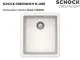 ❎ SCHOCK Kchensple Greenwich N-100S Cristadur Nano-Granitsple / Einbausple mit Drehexcenter
