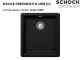 ❎ SCHOCK Kchensple Greenwich N-100S-U Cristadur Nano-Granitsple / Unterbausple mit Drehexcenter