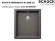 ❎ SCHOCK Kchensple Greenwich N-100S-U Cristadur Nano-Granitsple / Unterbausple mit Drehexcenter