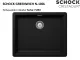 ❎ SCHOCK Kchensple Greenwich N-100L Cristadur Nano-Granitsple / Einbausple mit Drehexcenter