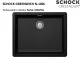 ❎ SCHOCK Kchensple Greenwich N-100L Cristadur Nano-Granitsple / Einbausple mit Drehexcenter