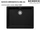 ❎ SCHOCK Kchensple Greenwich N-100L-U Cristadur Nano-Granitsple / Unterbausple mit Drehexcenter