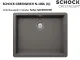 ❎ SCHOCK Kchensple Greenwich N-100L-U Cristadur Nano-Granitsple / Unterbausple mit Drehexcenter
