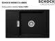 ❎*SCHOCK Kchensple Mono D-100XS Cristadur Nano-Granitsple / Einbausple mit Drehexcenter