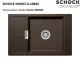 ❎*SCHOCK Kchensple Mono D-100XS Cristadur Nano-Granitsple / Einbausple mit Drehexcenter