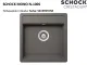 SCHOCK Kchensple Mono N-100S Cristadur Nano-Granitsple / Einbausple mit Drehexcenter