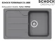 SCHOCK Kchensple Formhaus D-100S Cristalite Granitsple / Einbausple Basic Line mit Drehexcenter