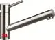 SCHOCK Kchenarmatur Altos-S EDM Einhebelmischer Edelstahl massiv mit Zugauslauf 120 schwenkbarer Auslauf