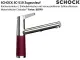 SCHOCK K�chenarmatur SC-510 Cristadur� Classic Line Einhebelmischer Zugauslauf 120� schwenkbarer Auslauf mit Materialh�lse und Schlauchbrause