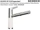 SCHOCK K�chenarmatur SC-510 Cristadur� Classic Line Einhebelmischer Zugauslauf 120� schwenkbarer Auslauf mit Materialh�lse und Schlauchbrause