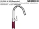 SCHOCK K�chenarmatur SC-520 Cristadur� Classic Line Einhebelmischer Zugauslauf 120� schwenkbarer Auslauf mit Materialh�lse und Schlauchbrause
