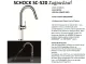 SCHOCK Kchenarmatur SC-520 Cristadur Classic Line Einhebelmischer Zugauslauf 120 schwenkbarer Auslauf mit Materialhlse und Schlauchbrause
