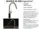 SCHOCK Kchenarmatur SC-520 Cristadur Classic Line Einhebelmischer Zugauslauf 120 schwenkbarer Auslauf mit Materialhlse und Schlauchbrause