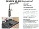 SCHOCK Kchenarmatur SC-540 Cristalite Basic Line Einhebelmischer Zugauslauf 120 schwenkbarer Auslauf mit Materialhlse und Schlauchbrause
