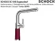 SCHOCK K�chenarmatur SC-540 Cristadur� Classic Line Einhebelmischer Zugauslauf 120� schwenkbarer Auslauf mit Materialh�lse und Schlauchbrause
