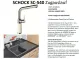 SCHOCK K�chenarmatur SC-540 Cristadur� Classic Line Einhebelmischer Zugauslauf 120� schwenkbarer Auslauf mit Materialh�lse und Schlauchbrause