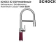 SCHOCK K�chenarmatur SC-550 Cristadur� Classic Line Einhebelmischer Festauslauf 150� schwenkbarer Auslauf mit Materialh�lse und Pendelbrause
