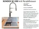 SCHOCK Kchenarmatur SC-550 Cristadur Classic Line Einhebelmischer Festauslauf 150 schwenkbarer Auslauf mit Materialhlse und Pendelbrause