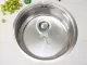 REGINOX K�chensp�le L18 390 Comfort OKG Einbausp�le Edelstahl mit Flachrand Rundbecken 3 in 1 mit Siebkorb als Stopfenventil